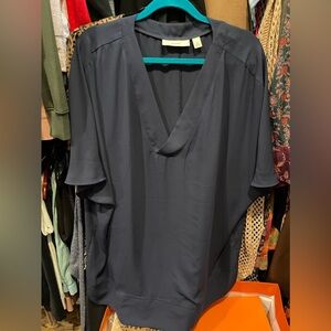 Sejour 1x navy oversized blouse